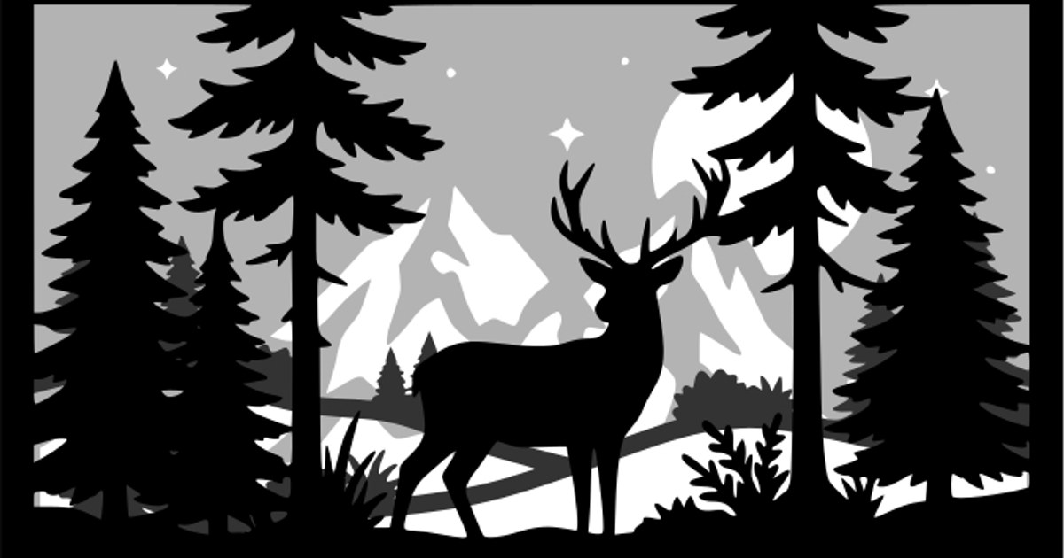 Layered Scene example — before and after
